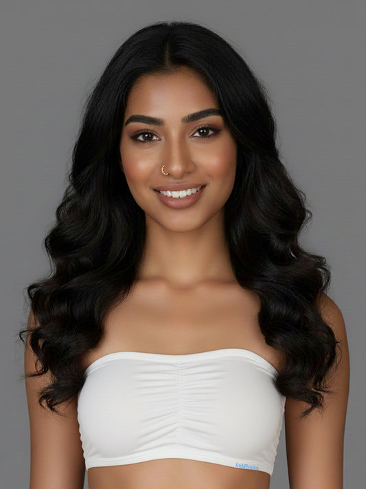 Tube Top Bralette Padded Bra-White