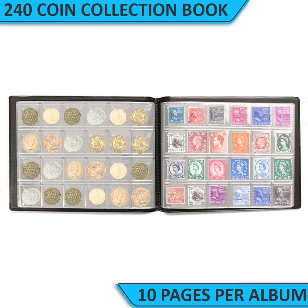 240 Pockets Coin Collection Album