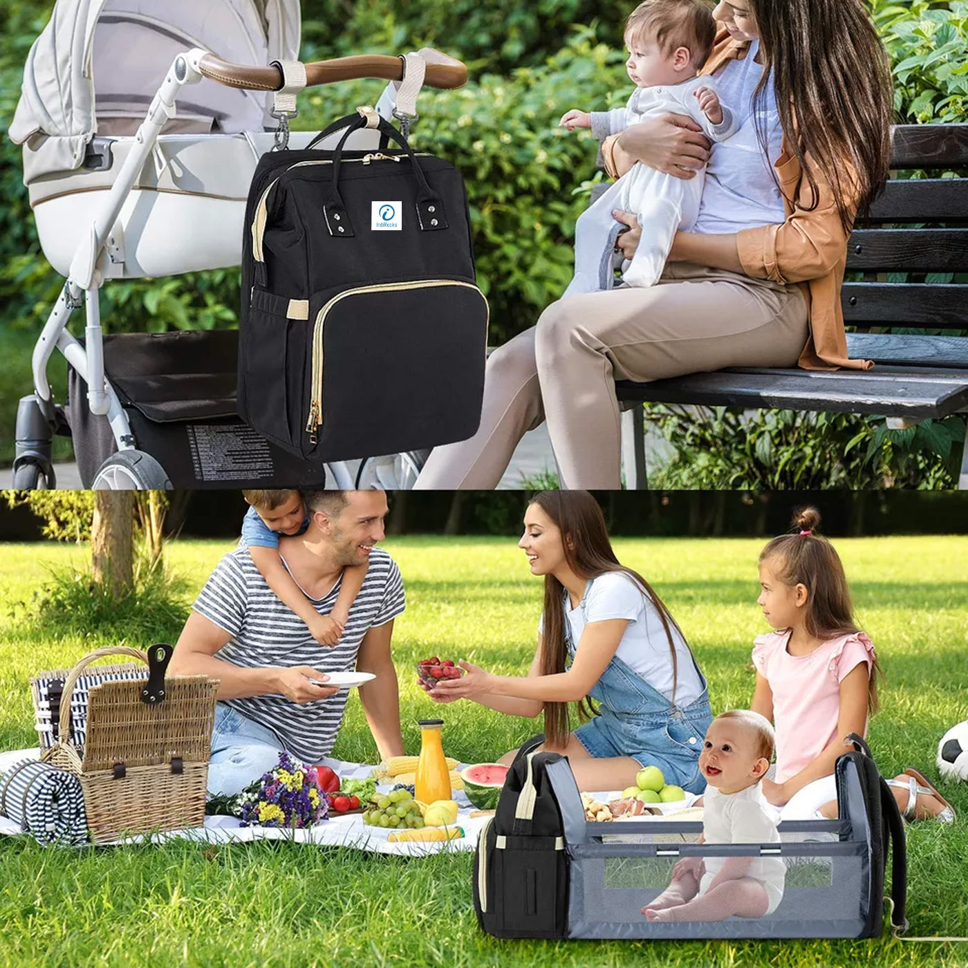 Diaper Bag Backpack Foldable